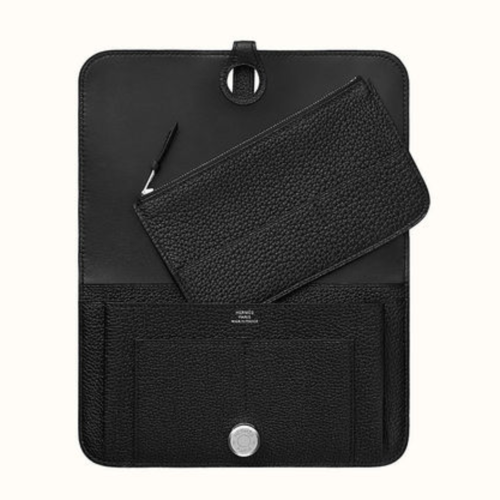 Hermes Dogon Duo Togo Noir Silver
