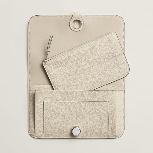 Hermes Dogon Duo Togo Craie Silver