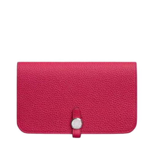 Hermes Dogon Duo Togo Rose Mexico Silver