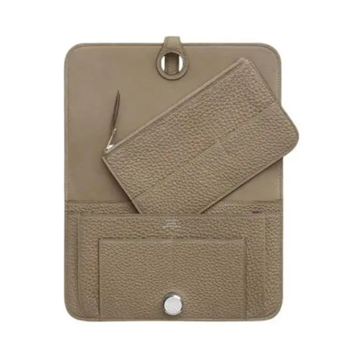 Hermes Dogon Duo Togo Beige Marfa Silver