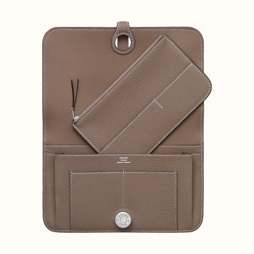 Hermes Dogon Duo Togo Etoupe Silver