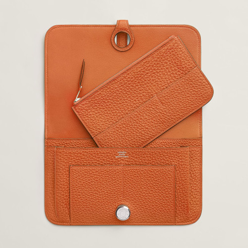 Hermes Dogon Duo Togo Orange Silver